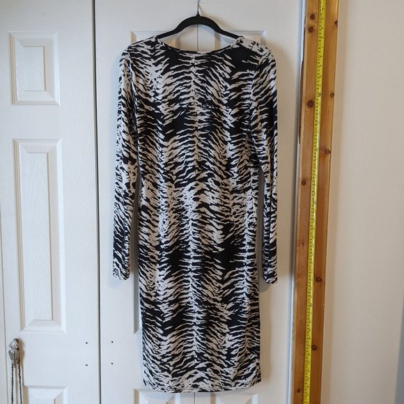 Top Shop Zebra Bodycon Dress- L - Picture 6 of 11
